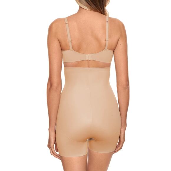 MIRACLE SUIT Instant Tummy Tuck High-Waist Boyshort Medium Warm Beige NWT - Picture 3 of 10